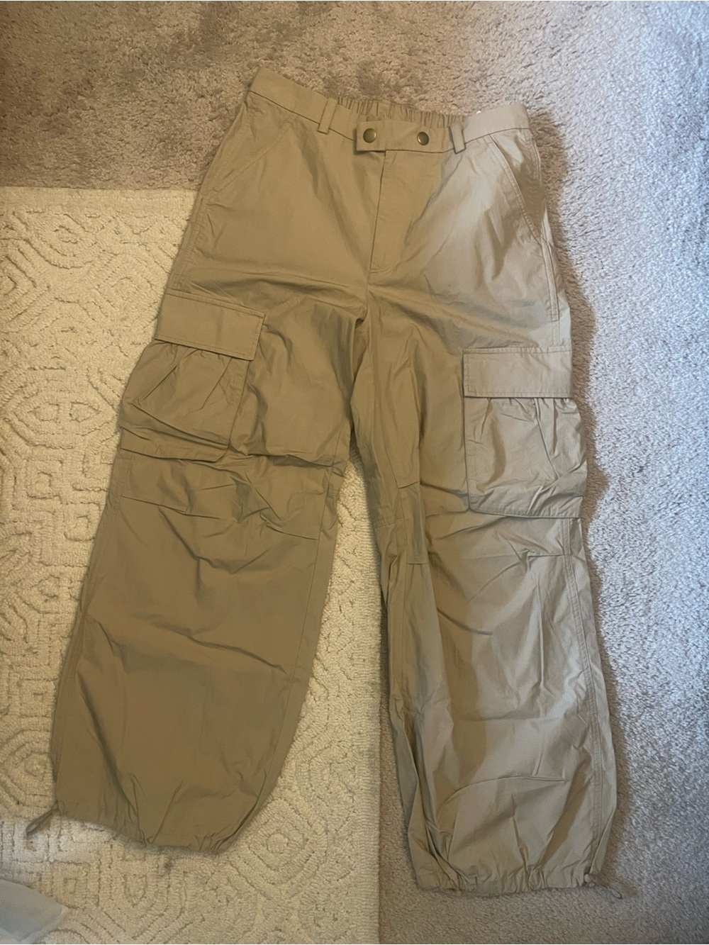 Banana Republic Women's Khaki Cargo Track Pants